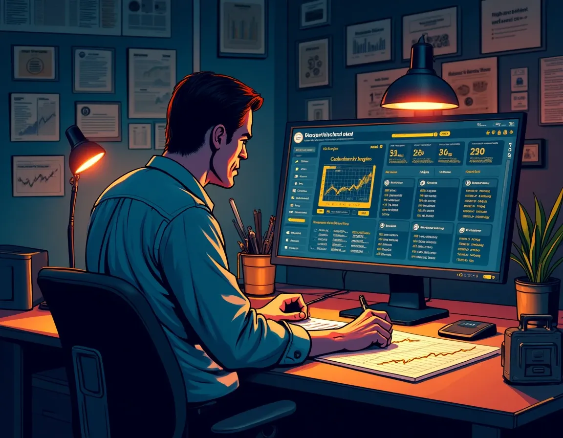 On-chain analyst examining Bitcoin wallet flows and transaction patterns to detect wash trading