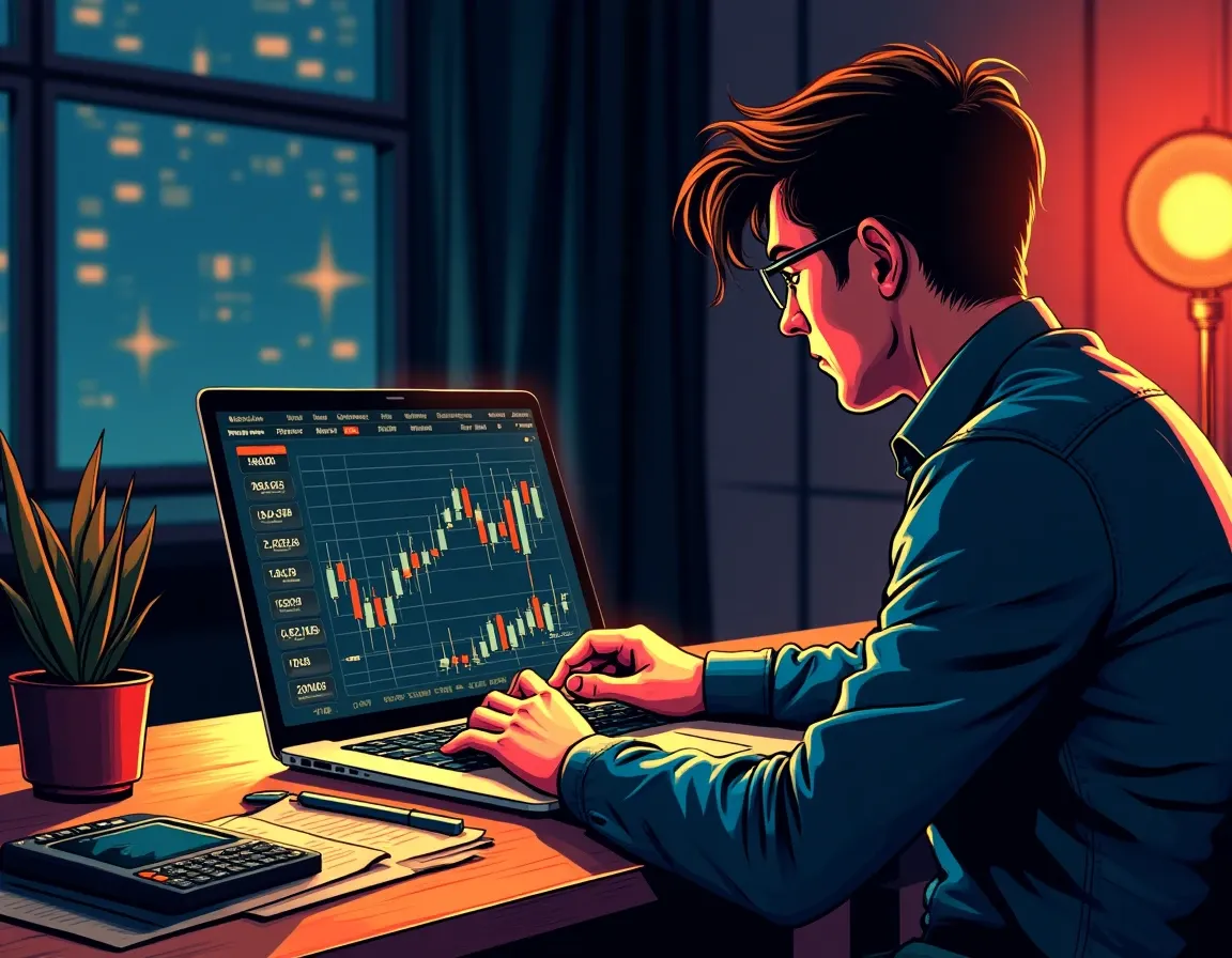 Contributor calculating grant income from crypto tokens on laptop with market data