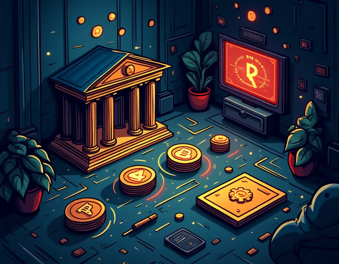 Custodial wallet infrastructure connecting traditional banks to stablecoin settlement and real-time funding