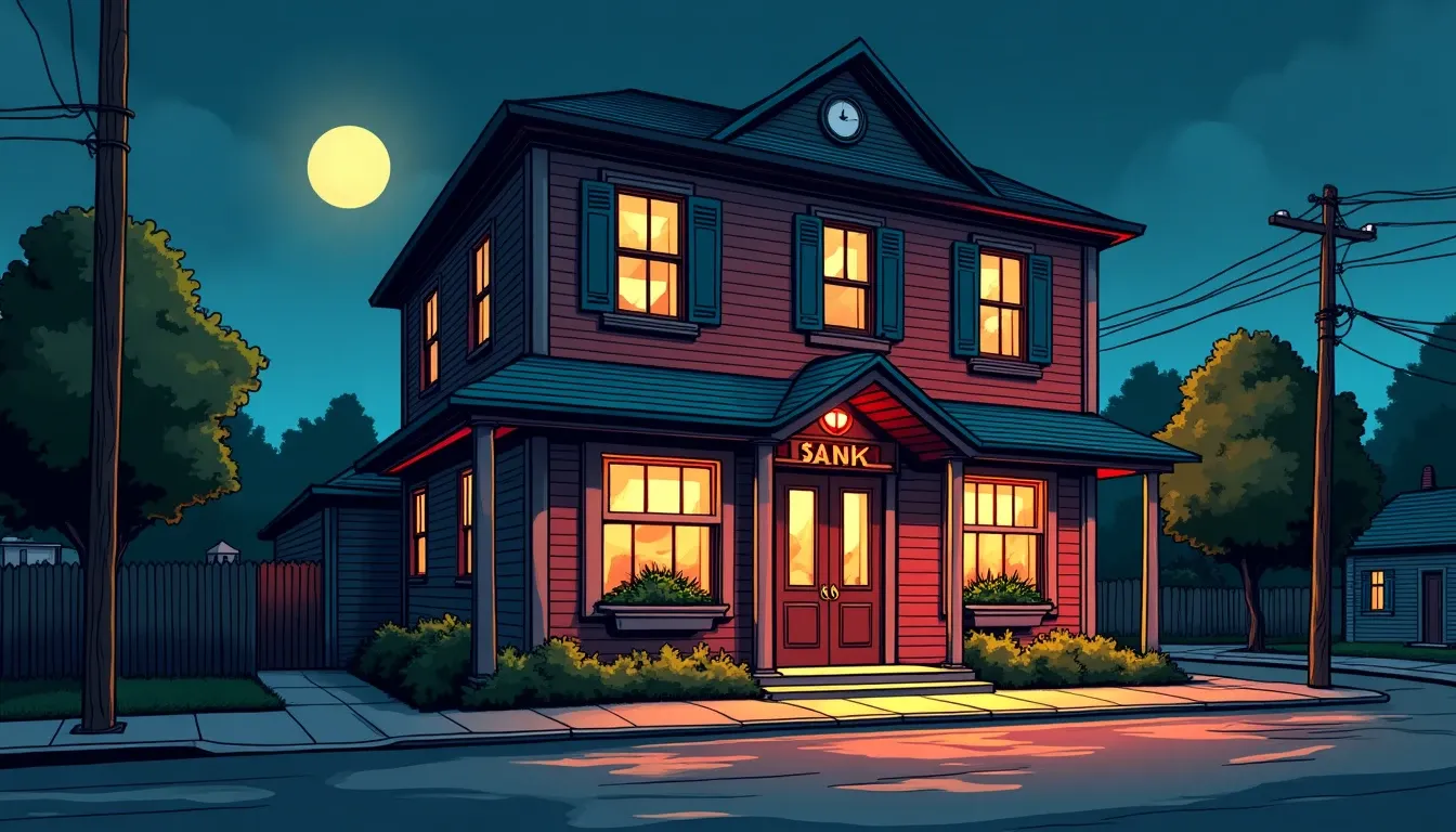 Community bank building exterior representing financial institutions adopting stablecoin infrastructure