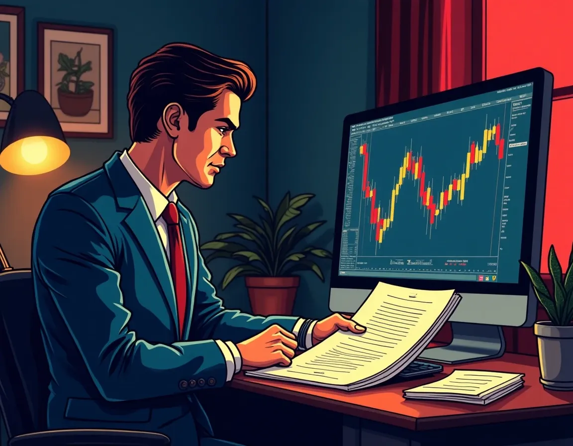 Investor reviewing DAO governance proposals and parameter changes for yield optimization