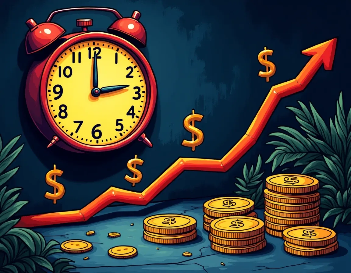 Funding rate percentages and time intervals for crypto perpetual futures arbitrage