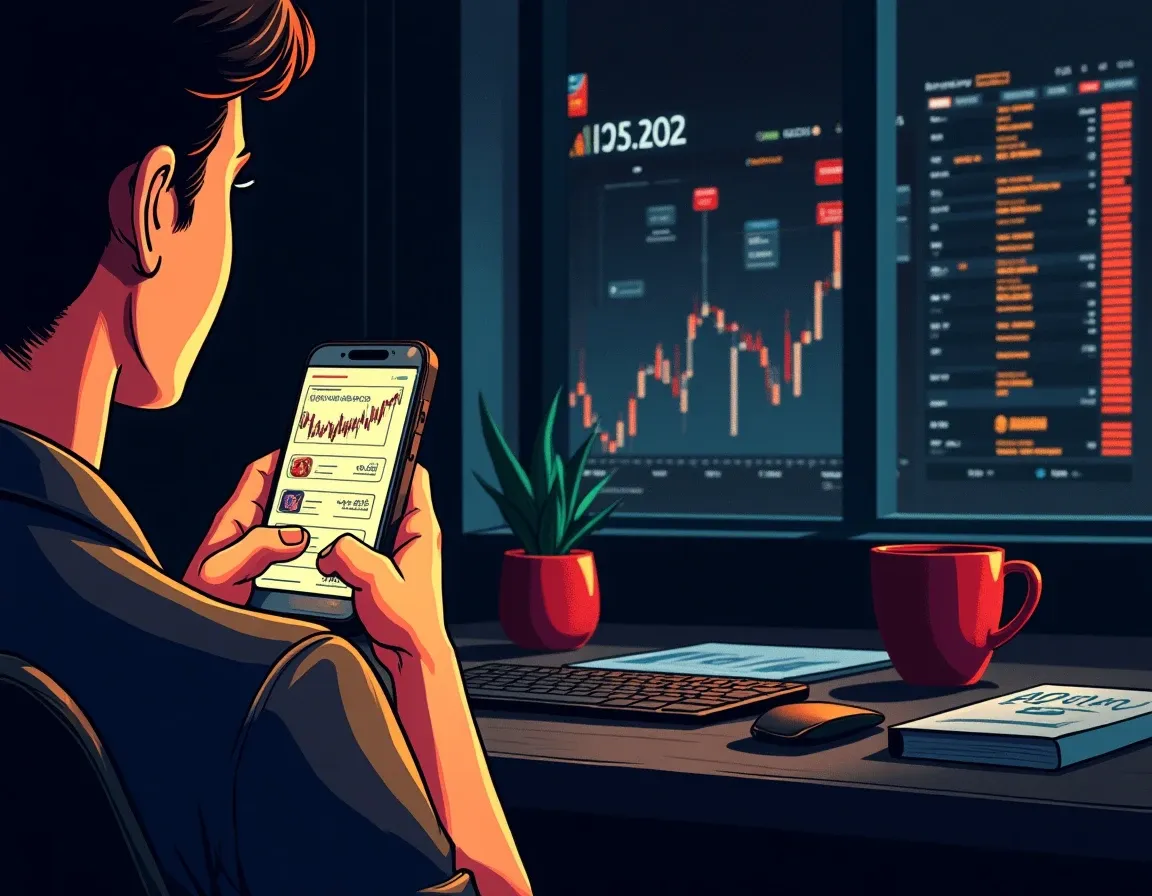 Mobile crypto portfolio tracker app showing token balances NFT gallery and net worth chart