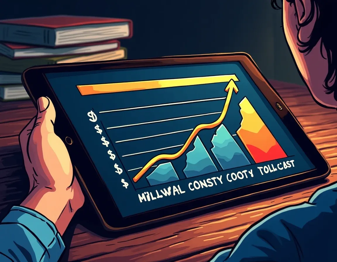 Tablet displaying crypto tax software pricing tiers with transaction volume cost cliffs marked at key thresholds