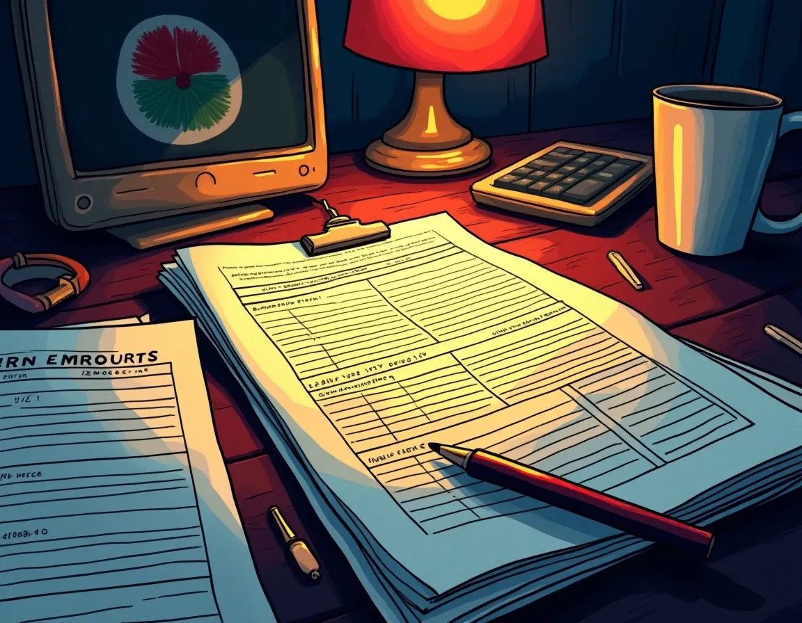 Tax forms showing crypto transaction records and capital gains calculations