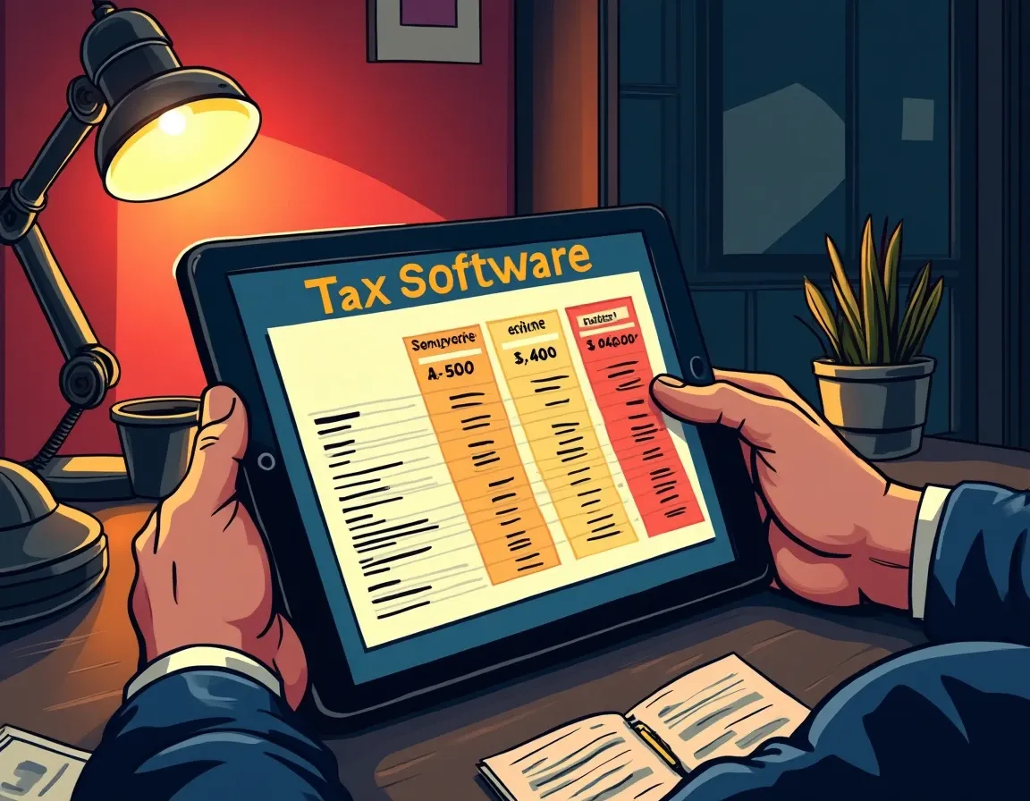 Crypto tax software pricing tiers and transaction limits comparison chart on tablet