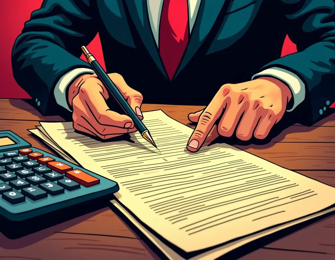 IRS Form 8949 tax documents with calculator showing crypto capital gains calculation