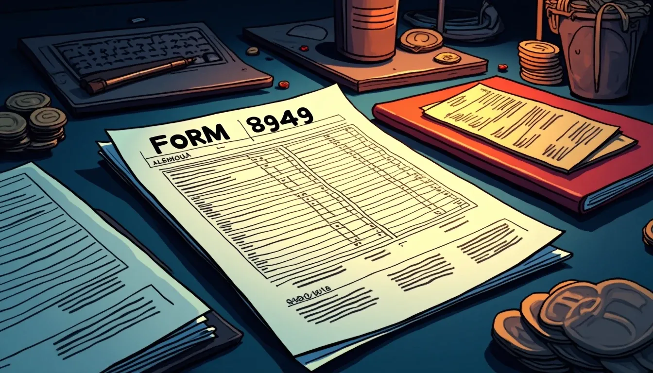 Tax forms showing DeFi transactions with protocol tokens and liquidity pool receipts