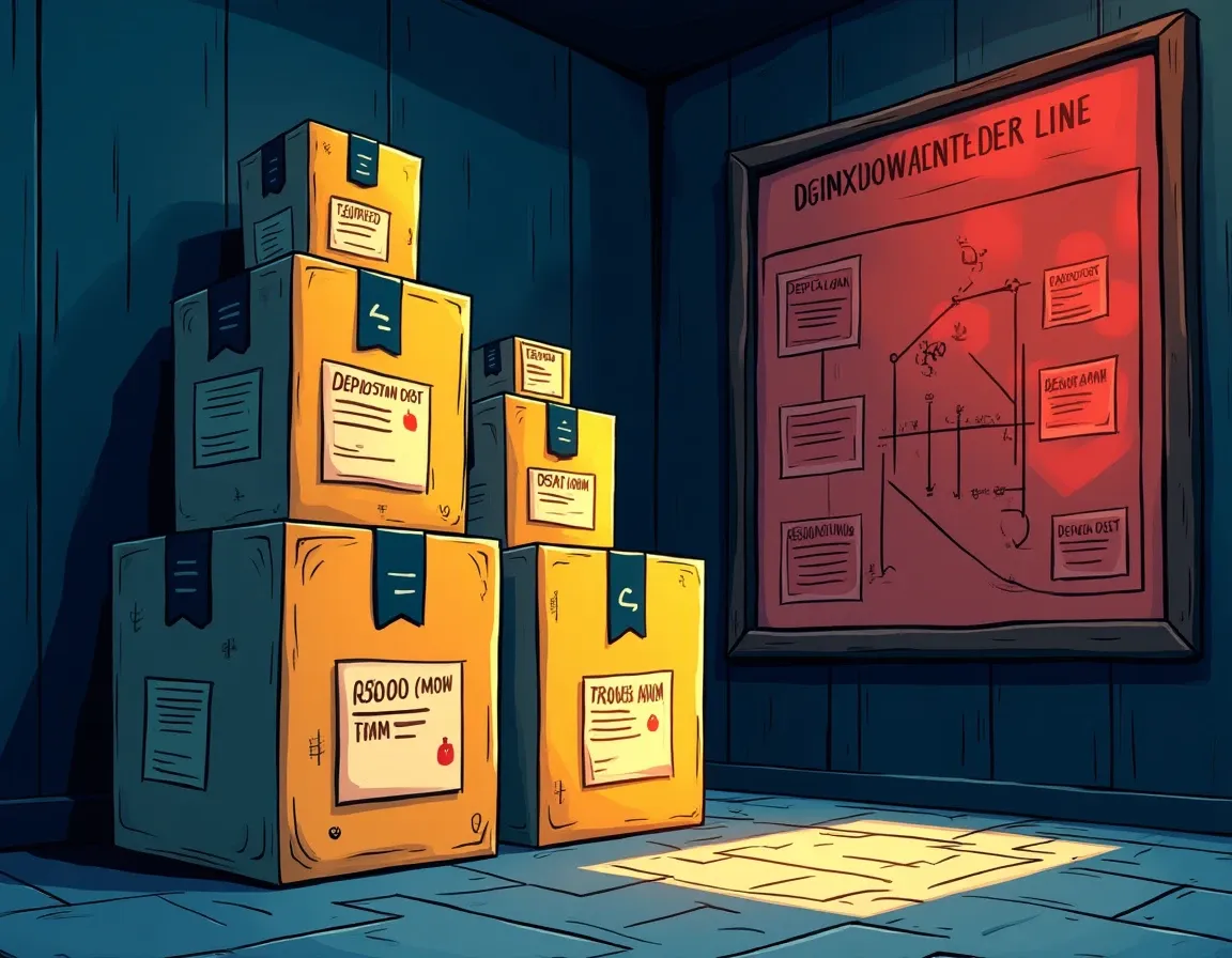 Product release boxes with version labels and deployment pipeline stages
