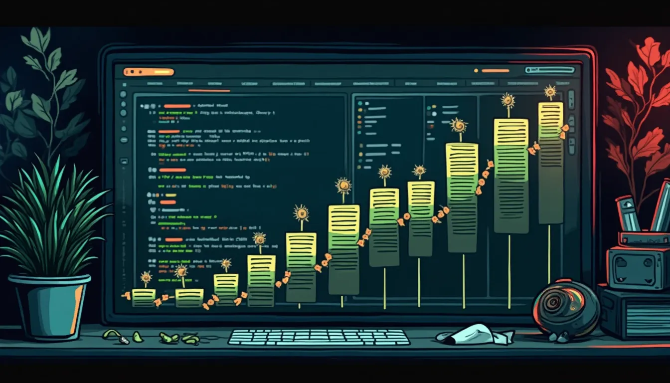 GitHub commit history graph showing contribution timeline and merged pull requests