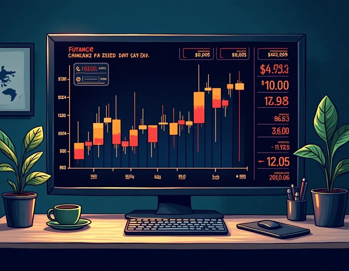Funding rate arbitrage dashboard comparing perpetual futures contracts with spot market cryptocurrency prices