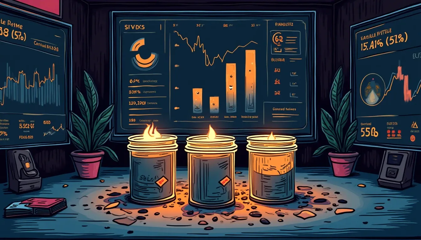 Three liquidity pool containers falling away from Curve protocol yield tracking interface