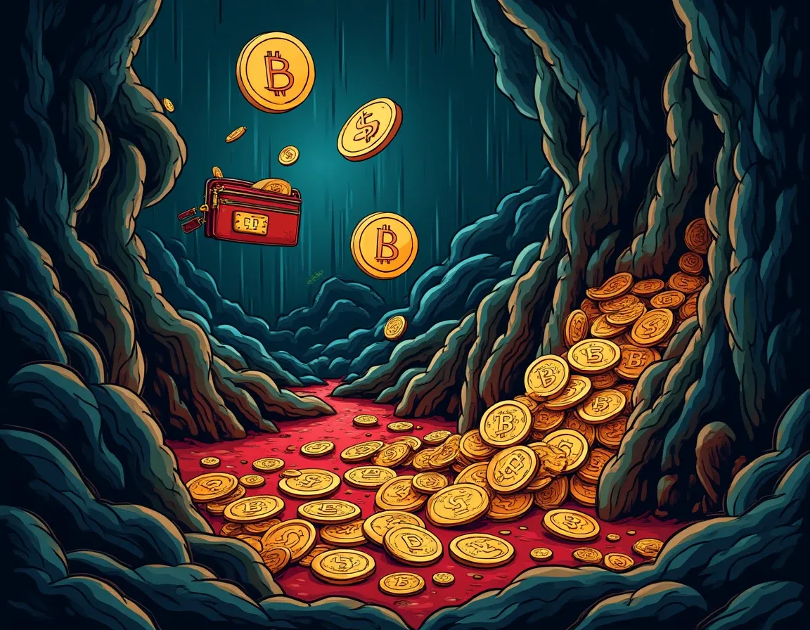 Transaction flow diagram illustrating DAO treasury exploit through governance vulnerability