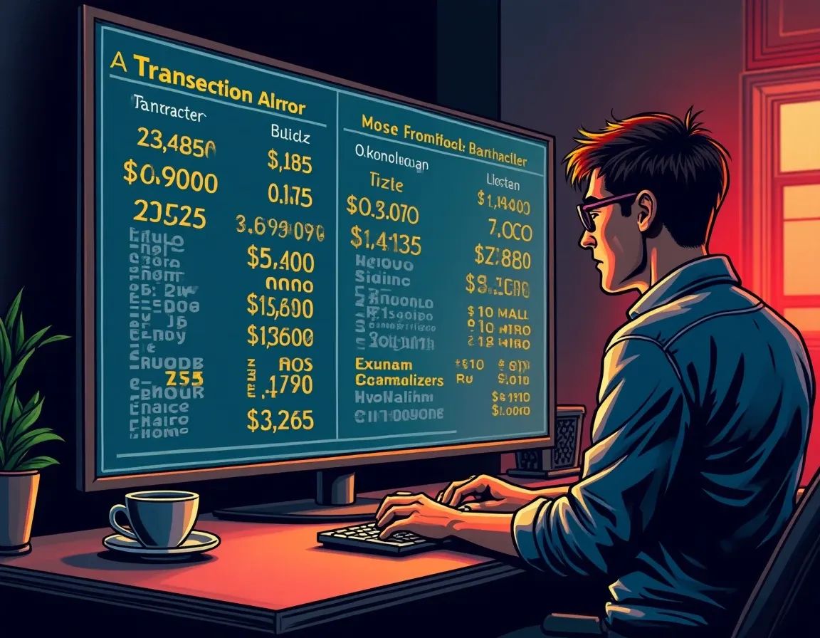 Cost basis errors compounding through multiple DeFi transactions in accounting spreadsheet