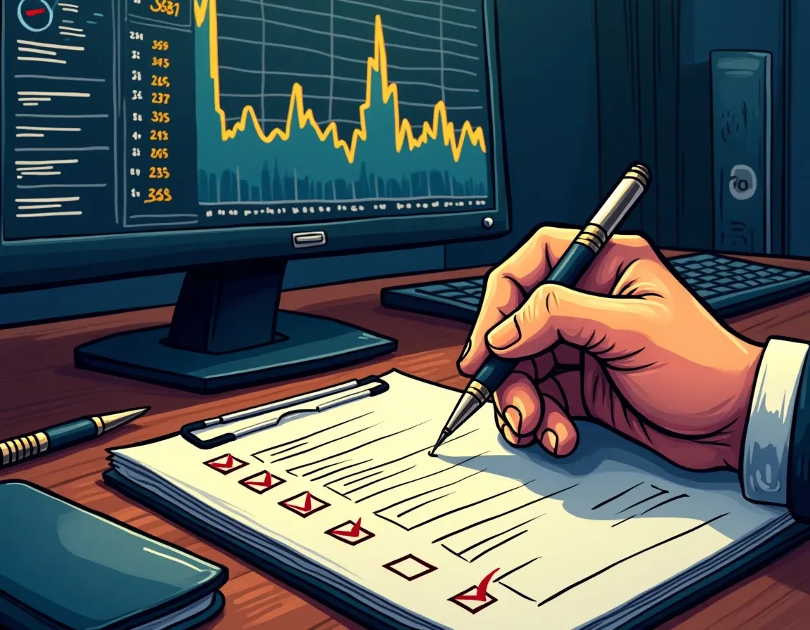 Monthly DeFi protocol audit checklist tracking fee structures and withdrawal terms across multiple platforms