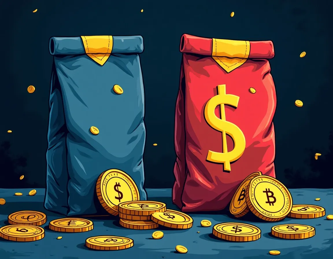 Two DeFi protocols offering different rates on identical collateral and risk parameters