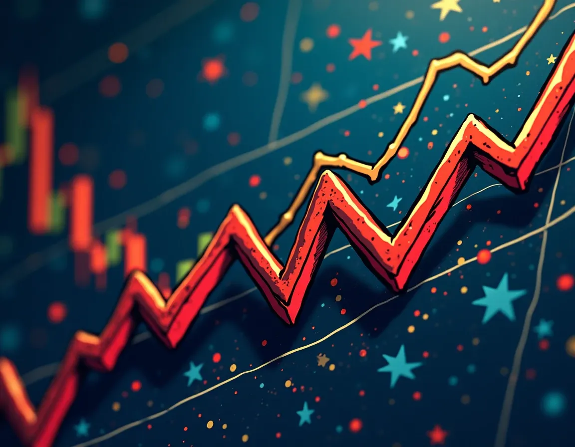 Financial chart displaying October 2025 cryptocurrency market crash with supply contraction and price recovery