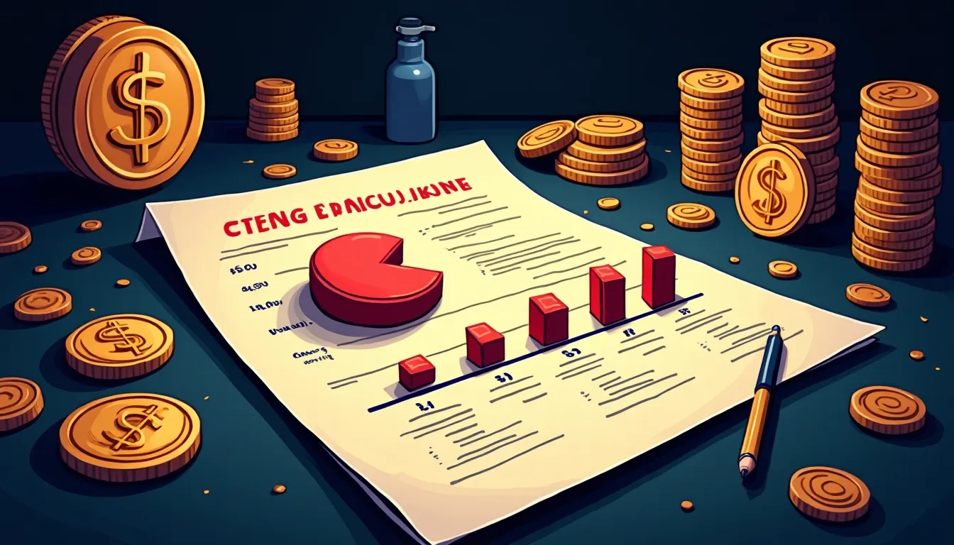 Token allocation chart showing vesting schedules and lock-up periods for ICO evaluation