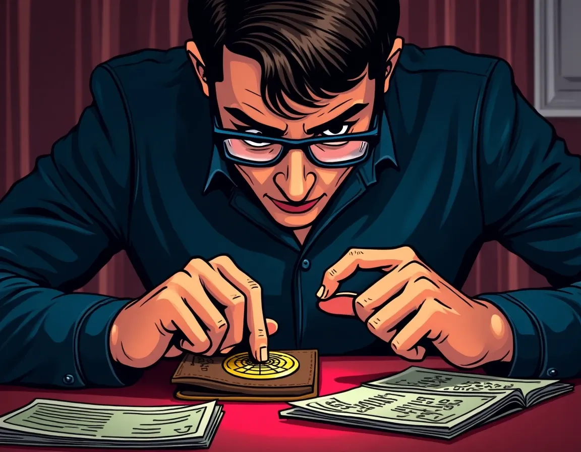 Investor managing self-custody staking setup with hardware wallet and secure key backup system