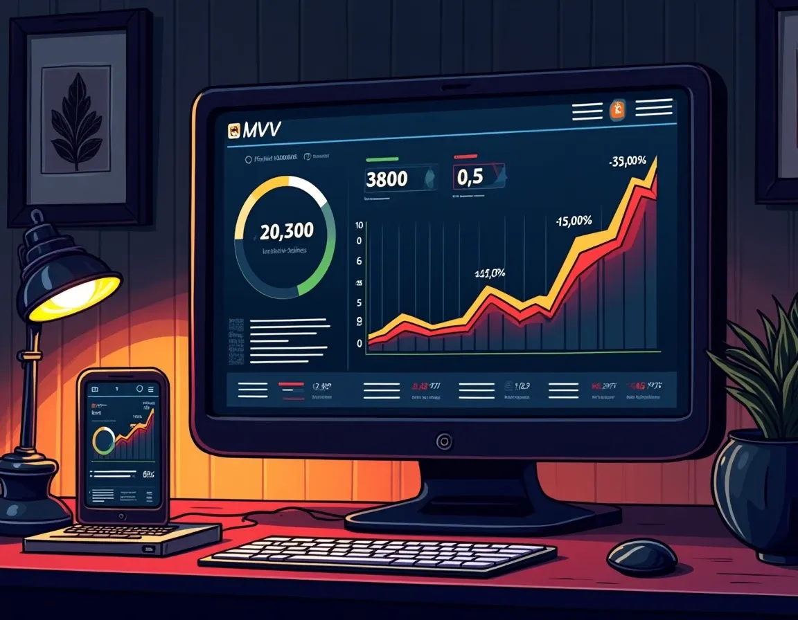 On-chain metrics dashboard showing MVRV Z-score and active address growth data