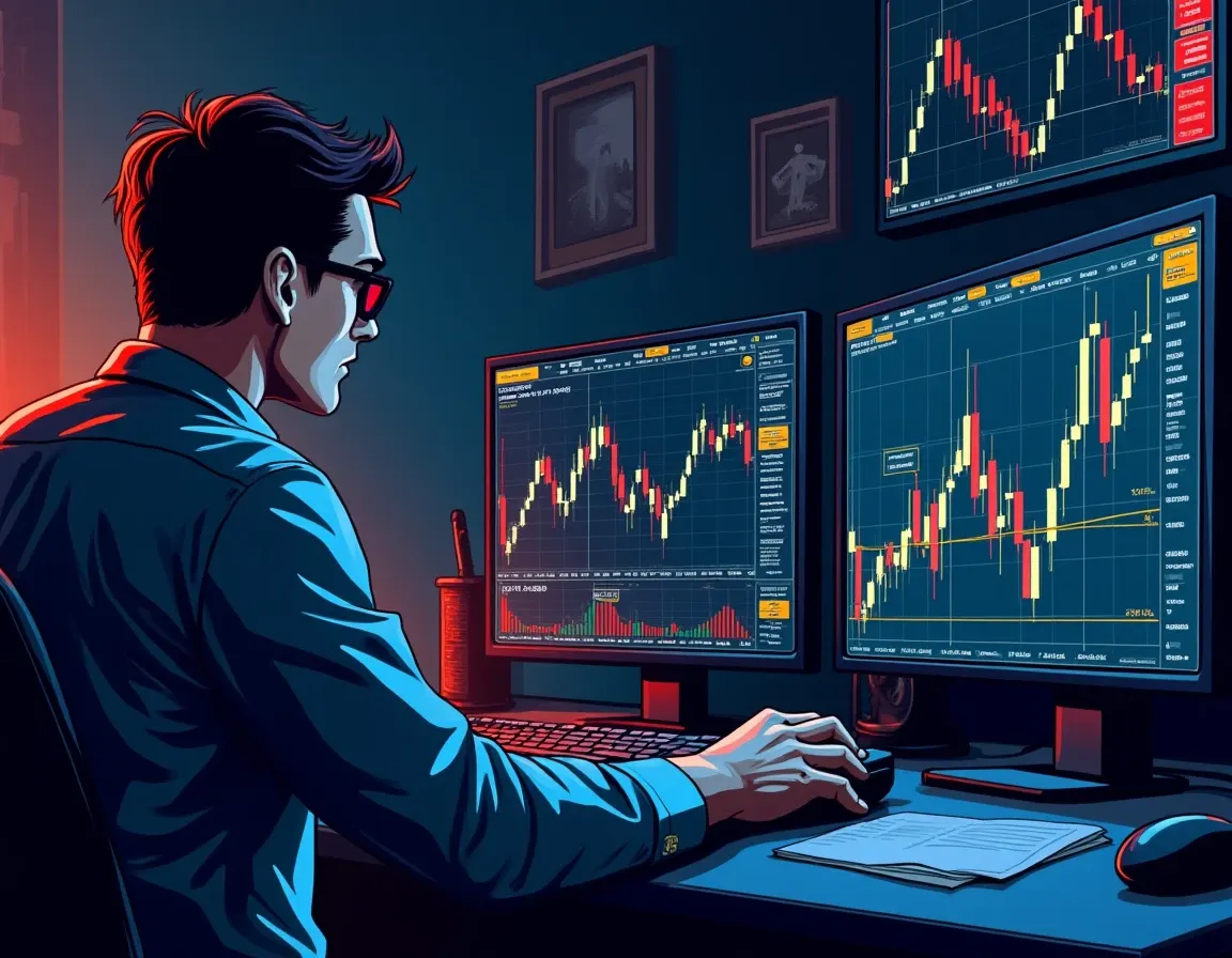 Trader reviewing DCA bot execution history and safety order fills across laptop and mobile