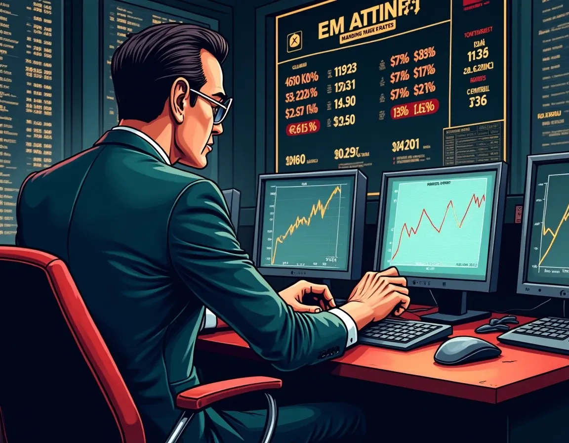 DeFi lending market yield rates showing 13.32% protocol staking reward distribution
