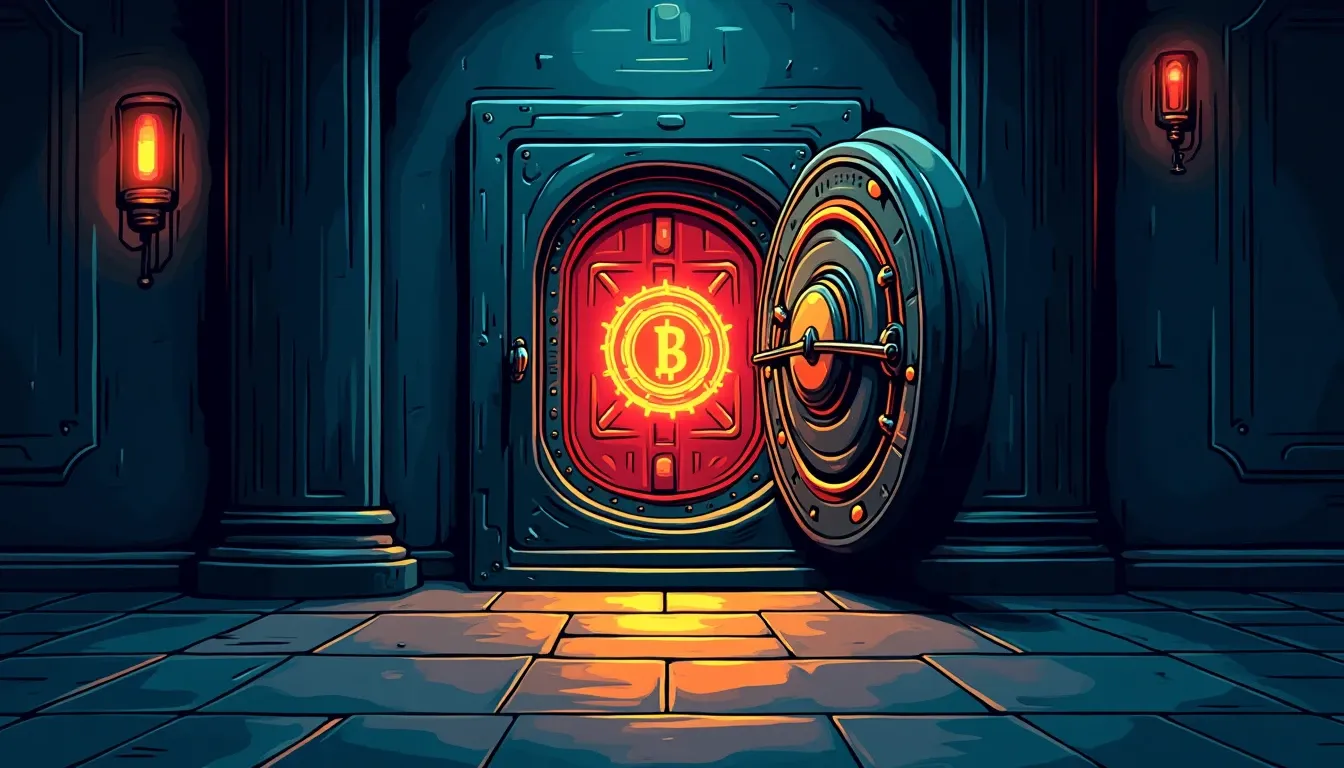 Institutional custody vault infrastructure integrated with blockchain network for DeFi access