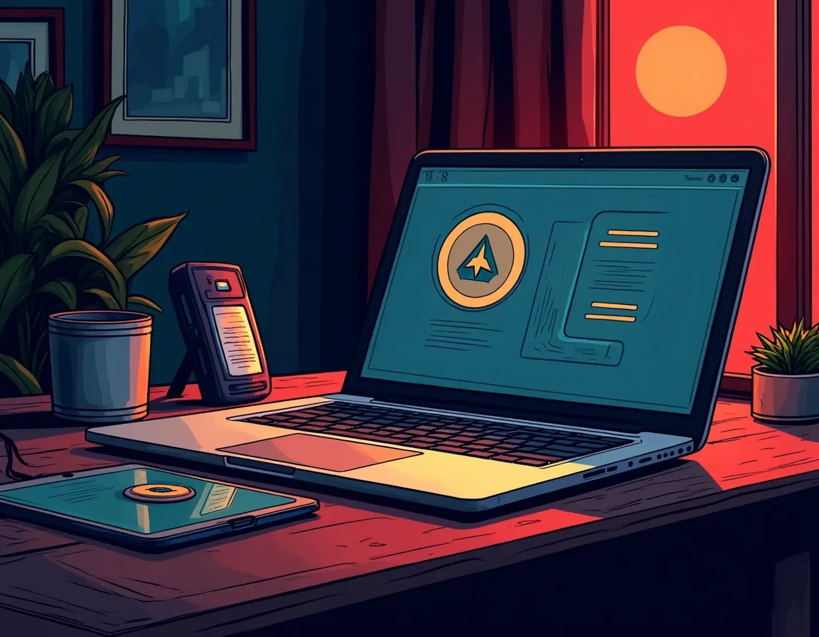 Software wallet interface connected to hardware wallet for DeFi protocol transaction signing