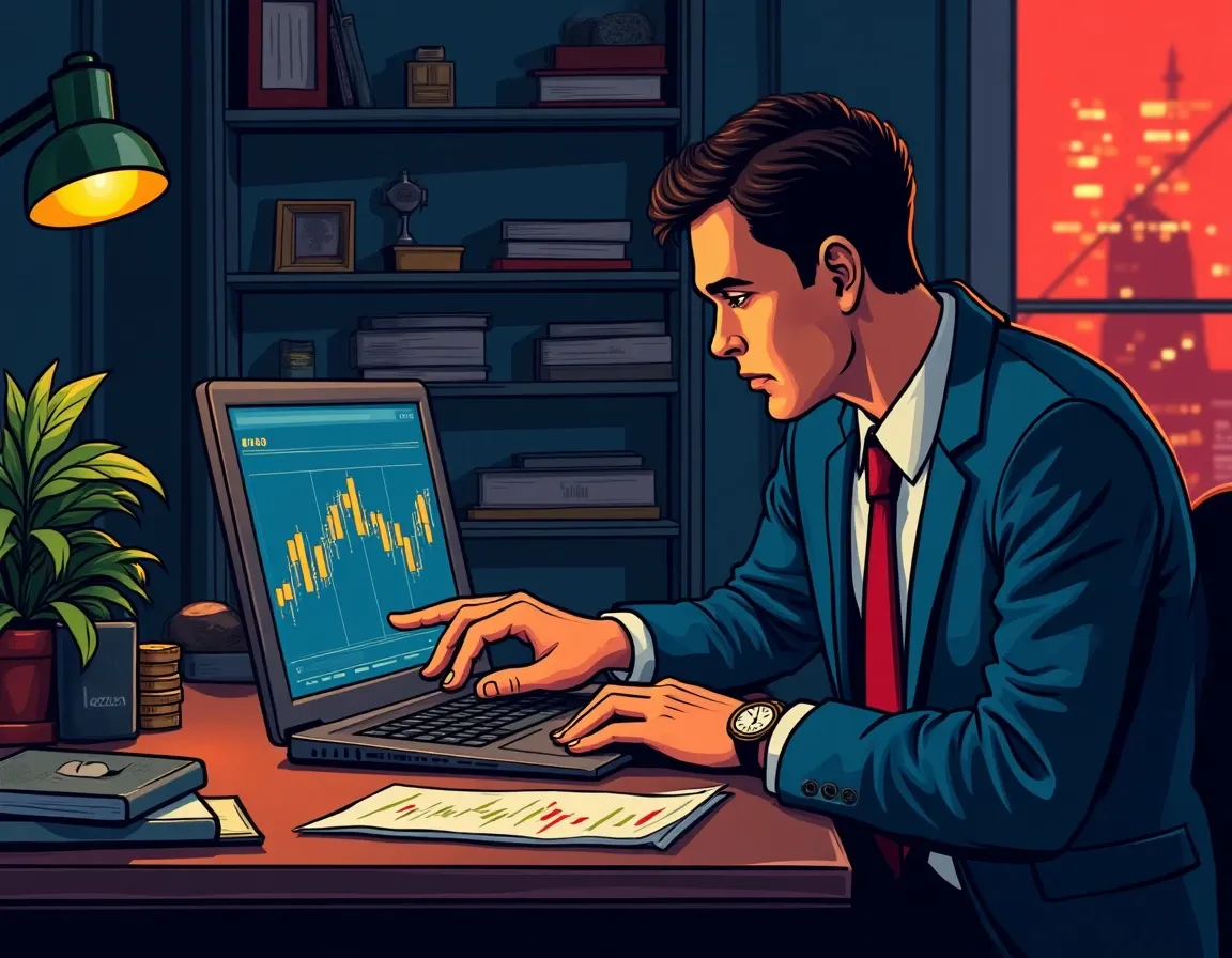 Analyst reviewing statistical data on altcoin recovery rates showing majority of tokens never return to peak values