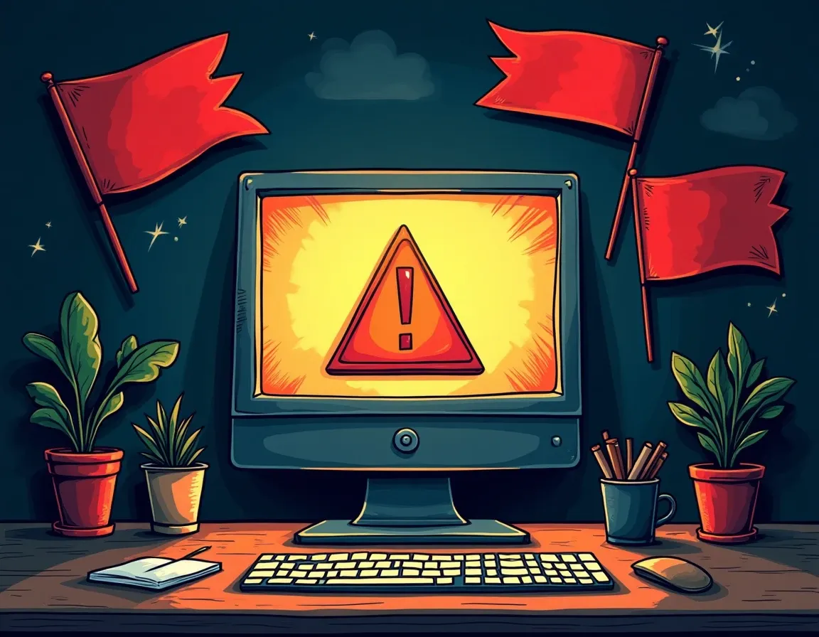 Security warning indicators and fraud detection signals on digital dashboard