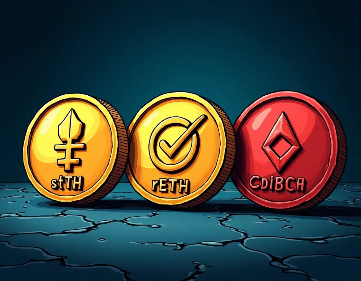 stETH, rETH, and cbETH liquid staking derivative tokens
