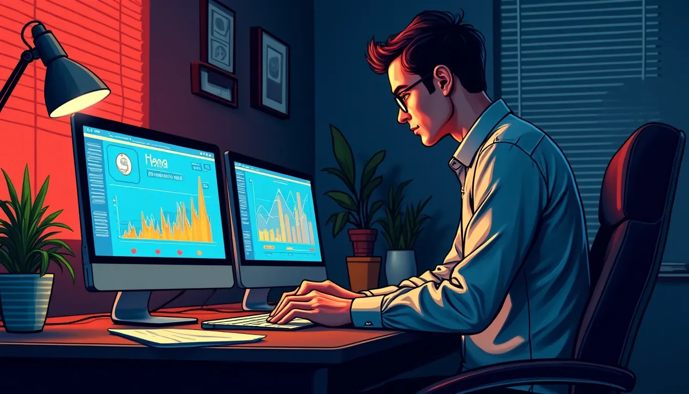 Person analyzing liquid staking token yields and DeFi protocol data on laptop screen