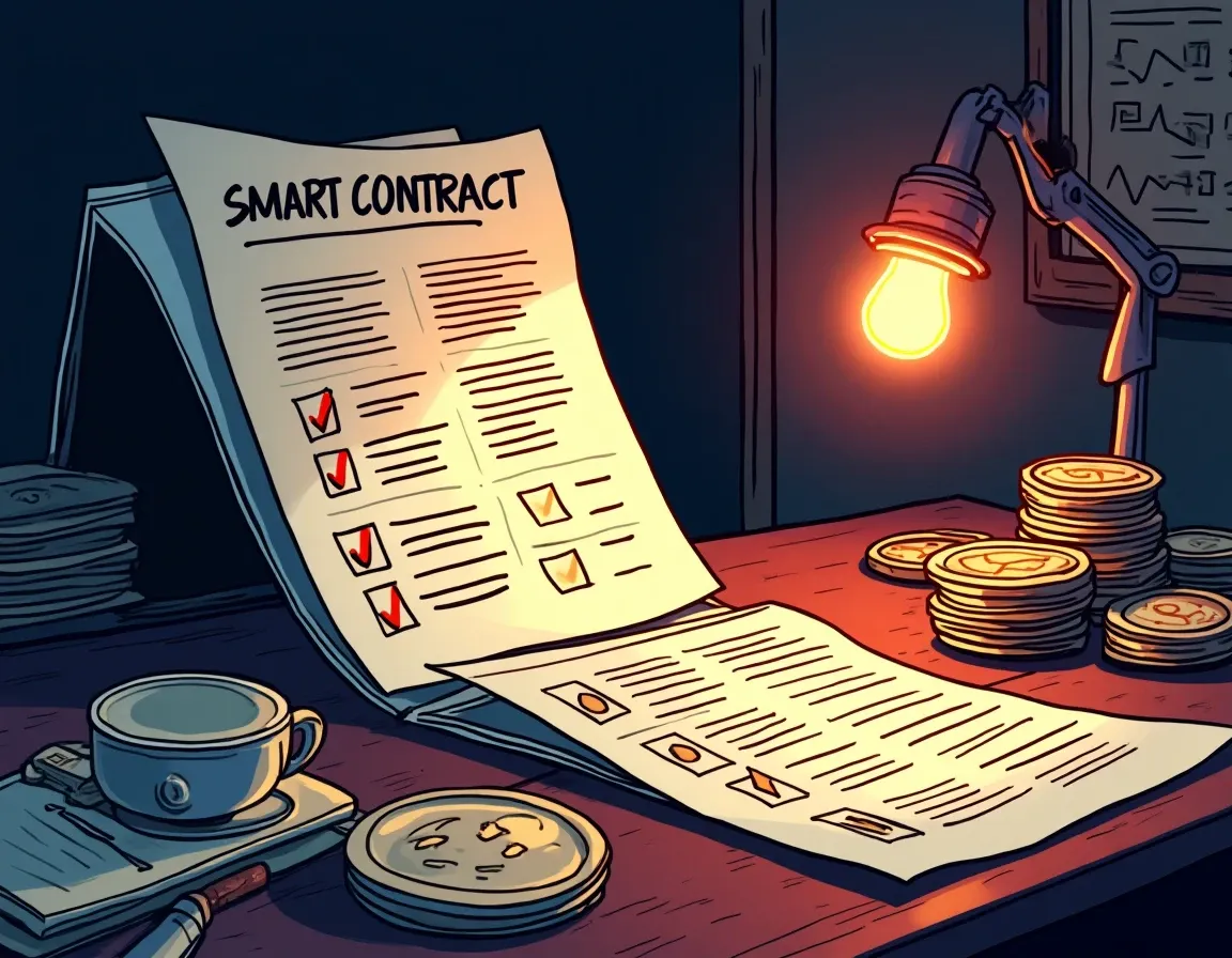 Smart contract audit reports showing risk assessment matrix and security vulnerability findings