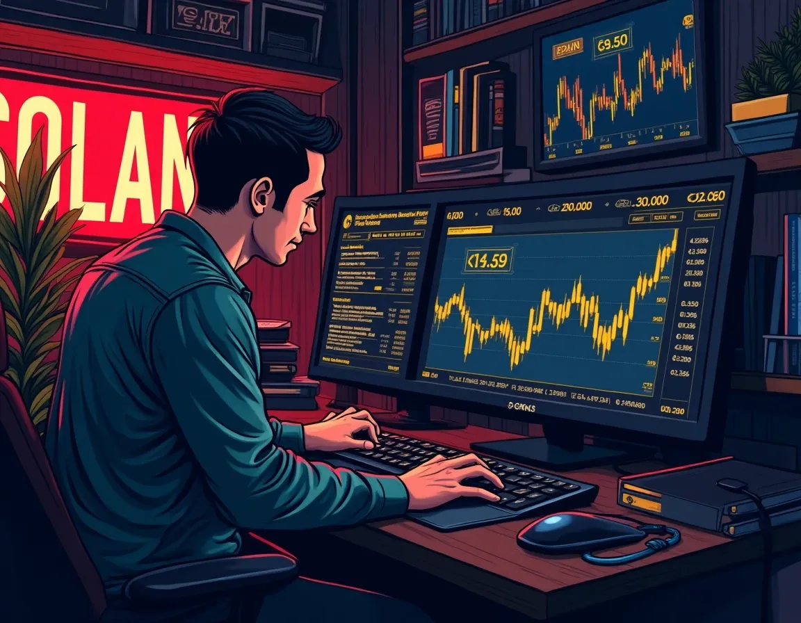 Solana price movement data showing 12.2 percent daily gain to $113.53 with market statistics