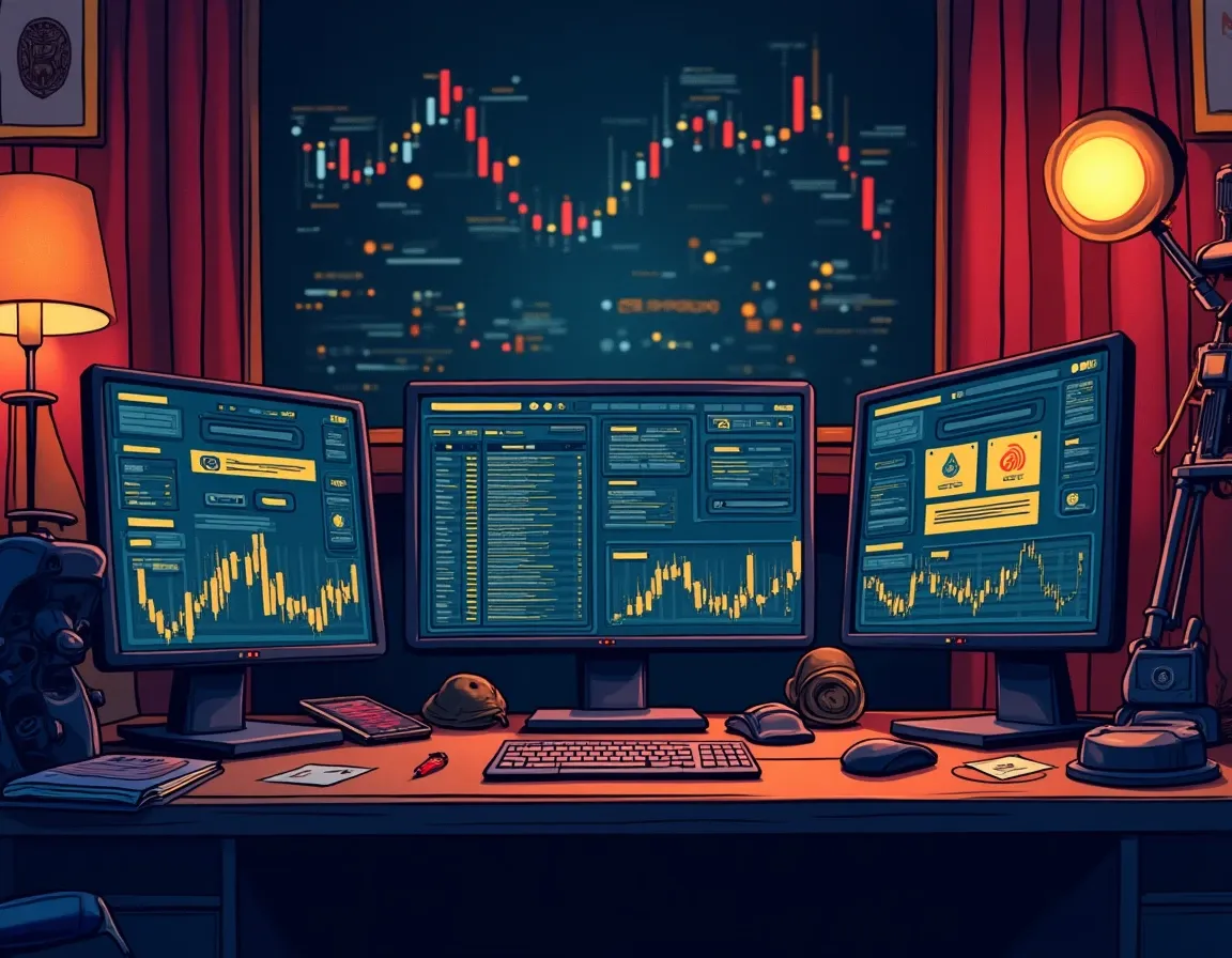 On-chain transaction graph visualization displaying wallet cluster connections and funding patterns