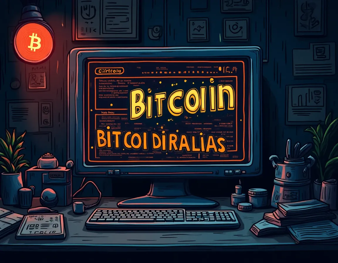 Bitcoin Ordinals digital inscription displayed with blockchain transaction details and marketplace interface