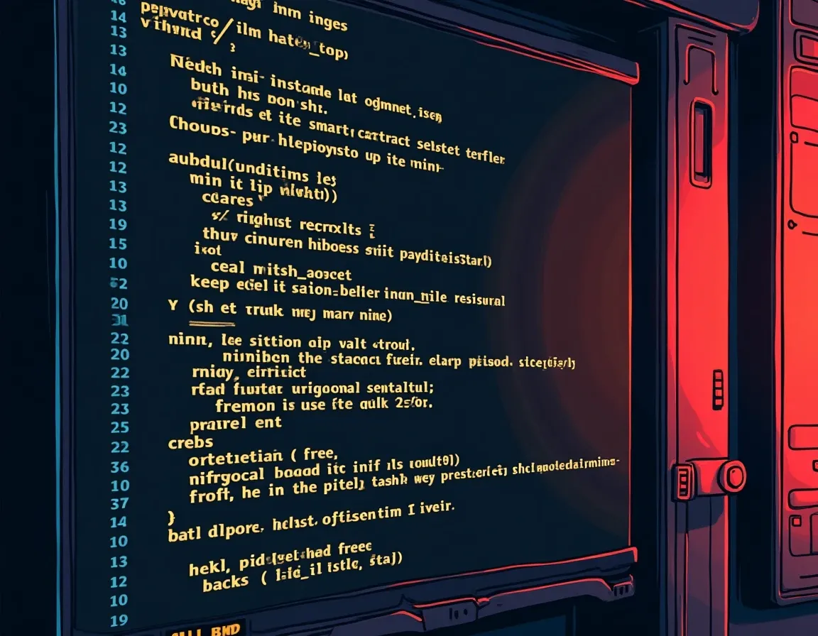 Smart contract code showing hidden mint functions and ownership backdoors in rug pull patterns