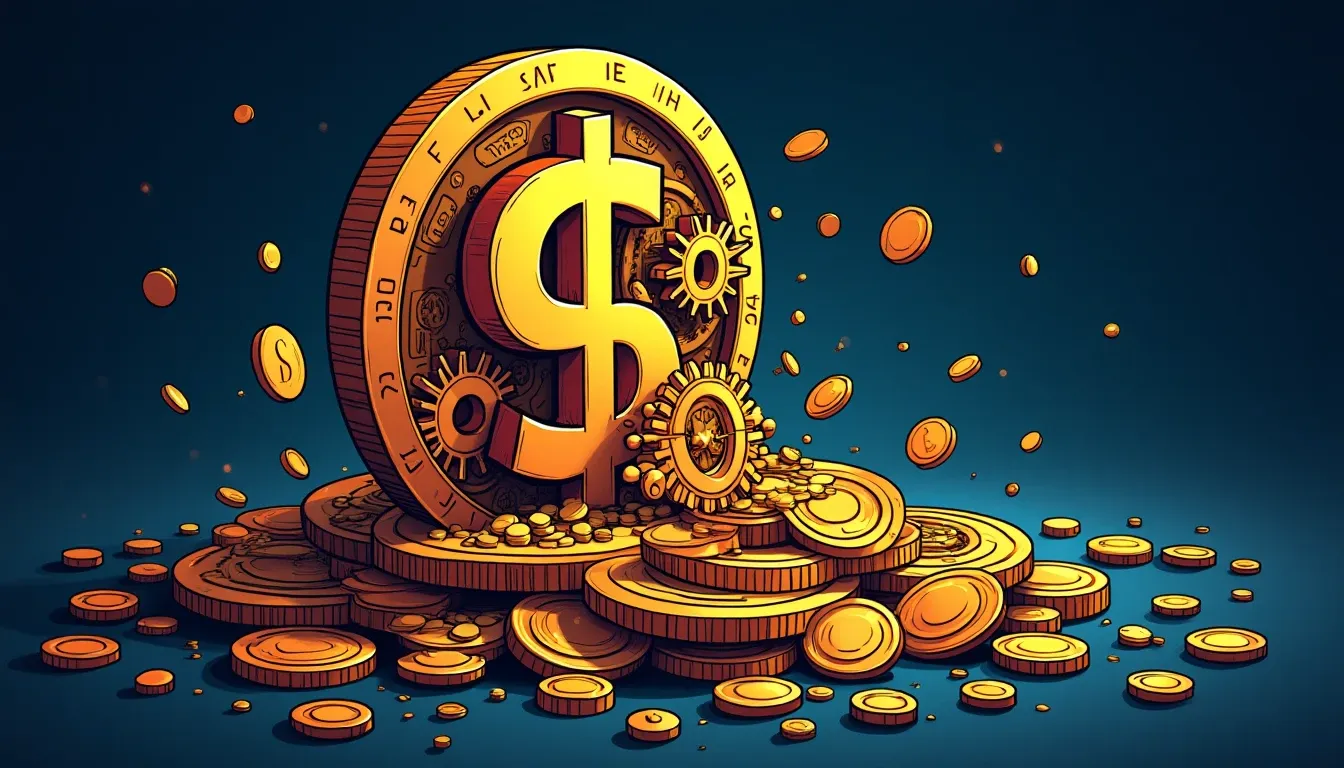 Yield-bearing stablecoin with embedded mechanisms generating passive income automatically