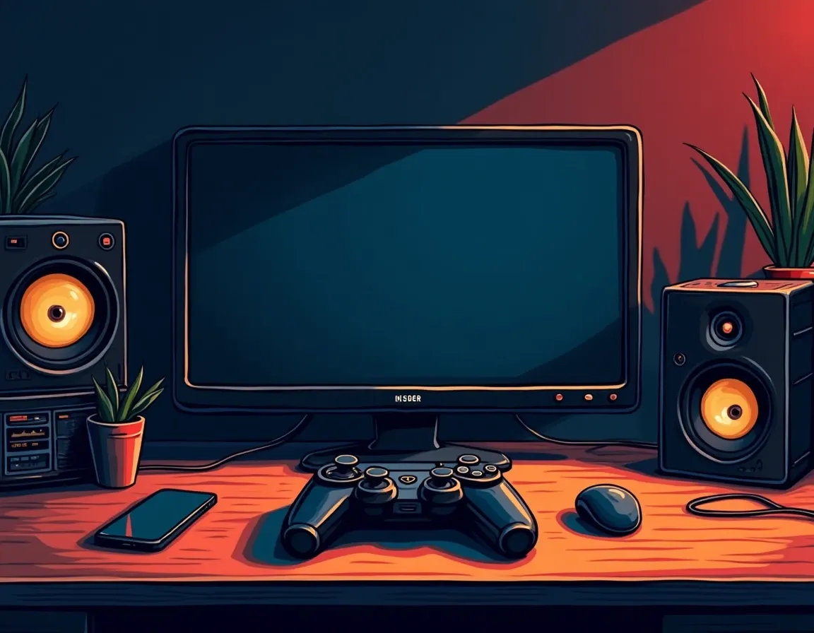 Abandoned gaming station representing the play-to-earn market collapse and player exodus