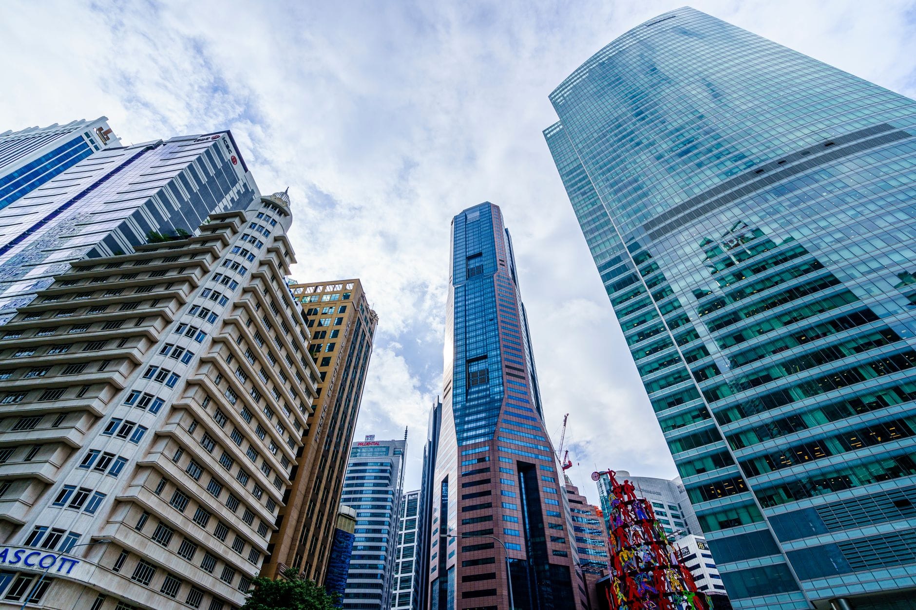 Modern financial district architecture representing Singapore's stablecoin regulatory framework