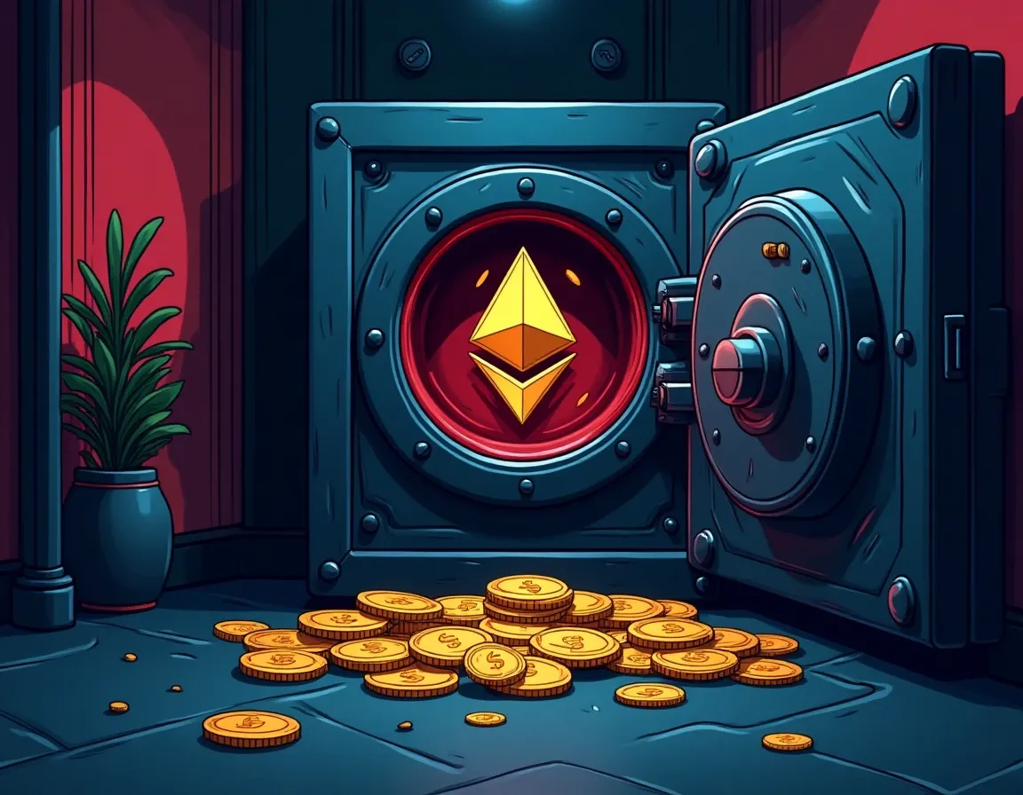 Overcollateralized crypto assets securing stablecoin debt positions in smart contracts