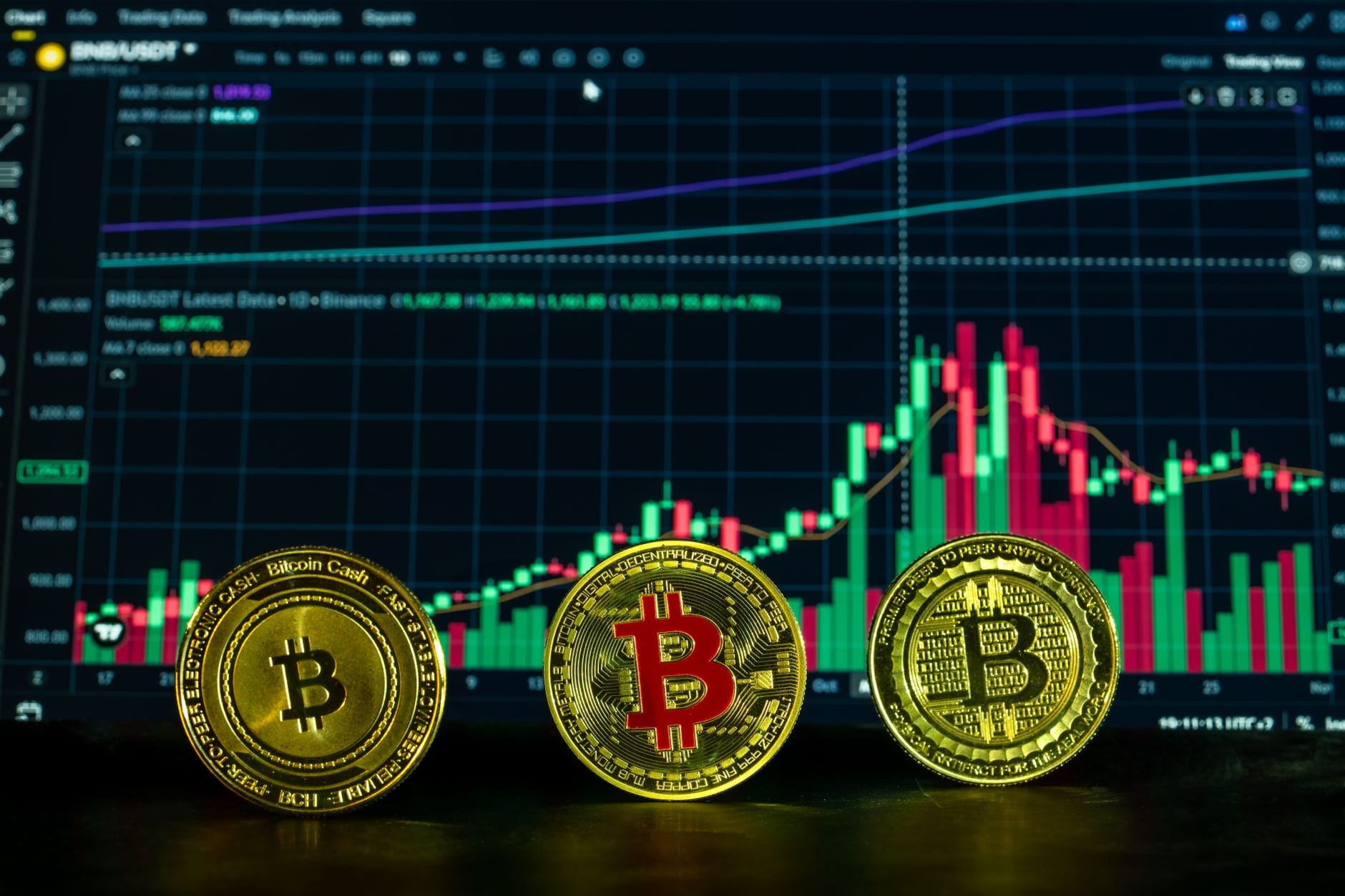 Digital tokens balanced on scale representing stablecoin peg mechanisms