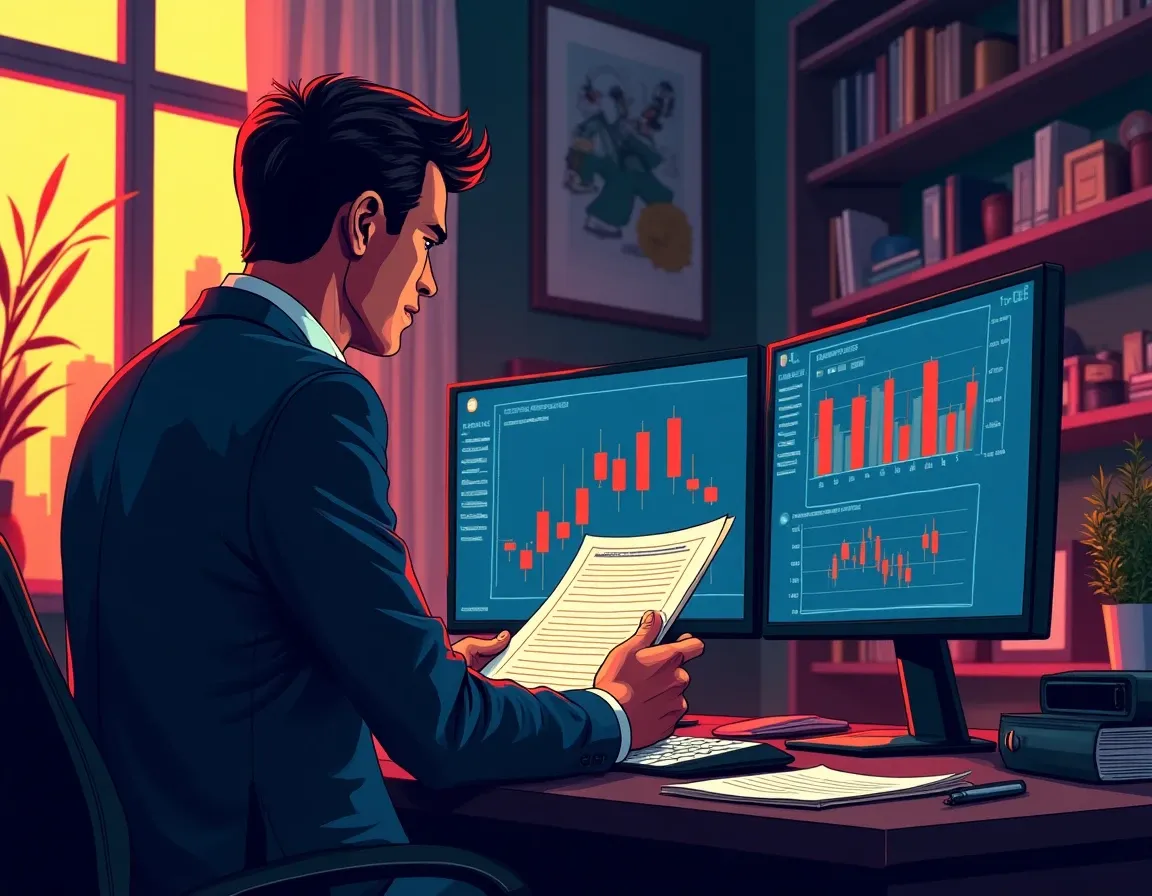 Analyst studying token vesting schedules and unlock calendars to predict price movements