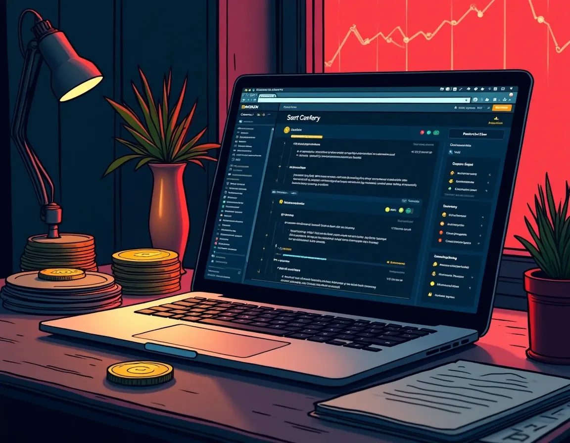 Blockchain explorer showing on-chain vesting contract parameters and verified token release schedule