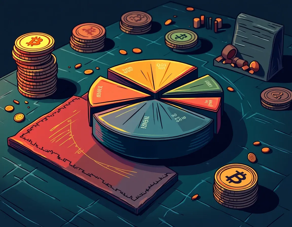 DeFi portfolio allocation framework showing conservative five to ten percent LP position sizing