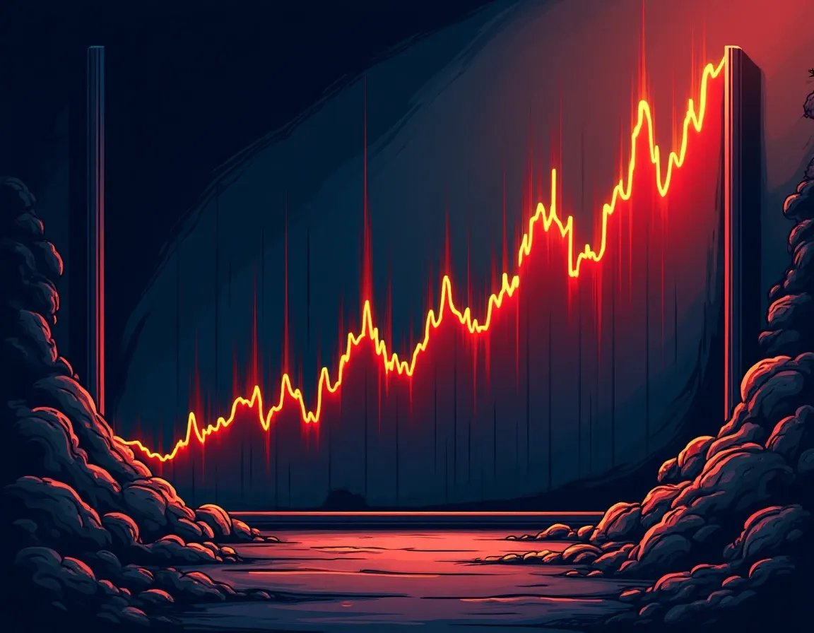 Chart illustrating impermanent loss percentage at different ETH price movement levels
