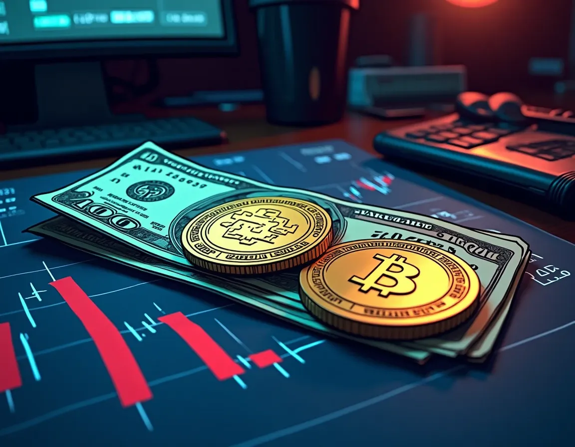 US Treasury Bills backing stablecoin protocol collateral with yield rate charts displayed