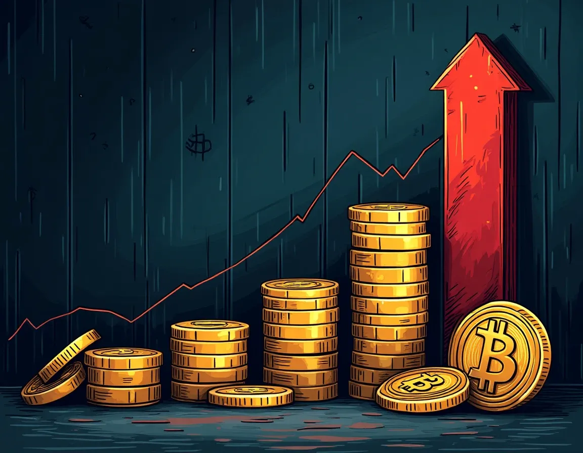 Bar chart comparing Bitcoin ETF daily inflows and outflows over consecutive trading sessions
