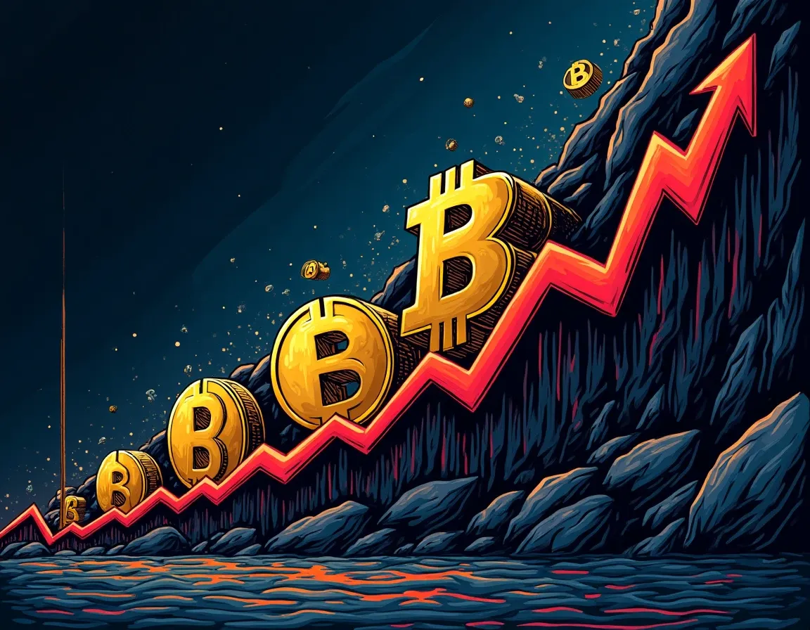 Bitcoin network hashrate chart displaying climb to 1024.96 exahashes per second with difficulty adjustment