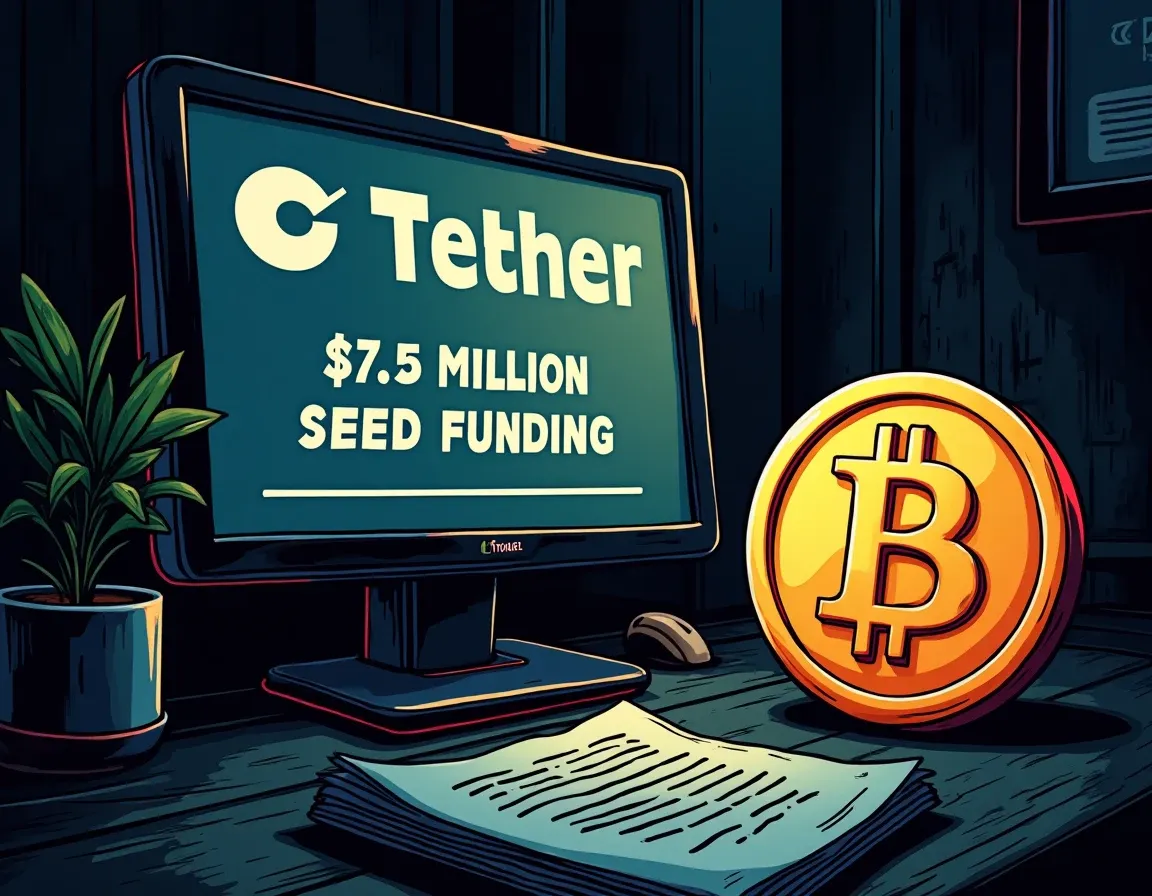 Tether investment documentation showing $7.5 million seed round for Bitcoin RGB deployment